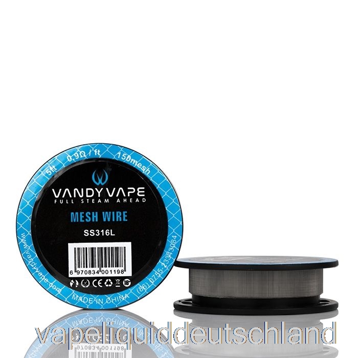 Vandy Vape Mesh-Drahtspulen – 5 Fuß 0,9 Ohm 150 Mesh SS316L Vape Deutschland